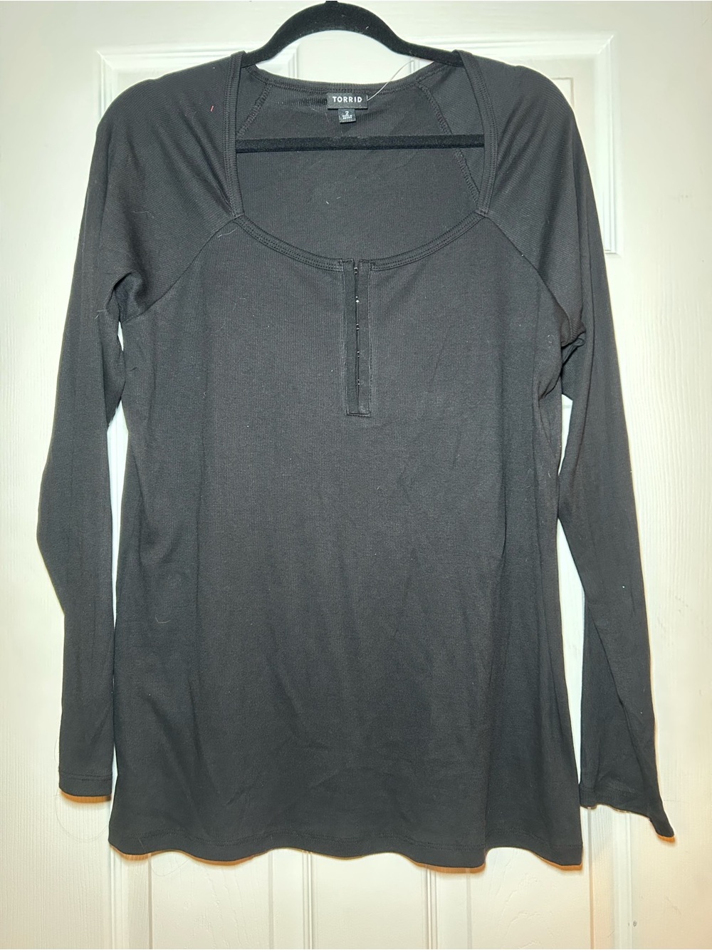 Torrid Black Long-Sleeve Top
